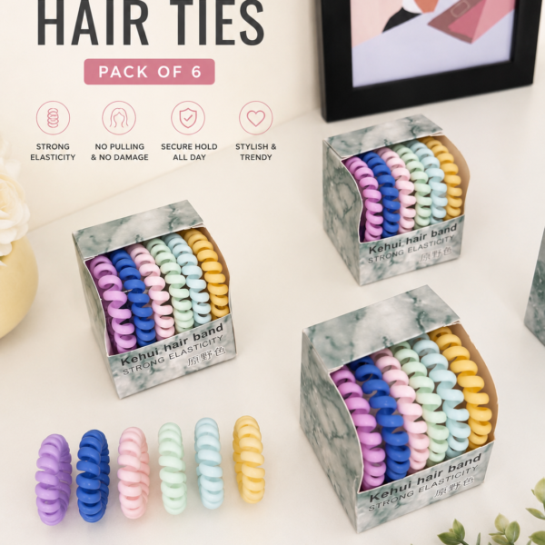 Pastel hair ties