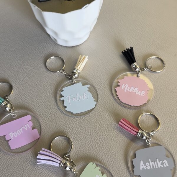 Acrylic Tassel Keychain