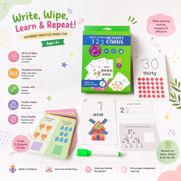 Write & Wipe Activity Cards