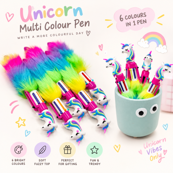 Unicorn 6-in-1 Colour Pen