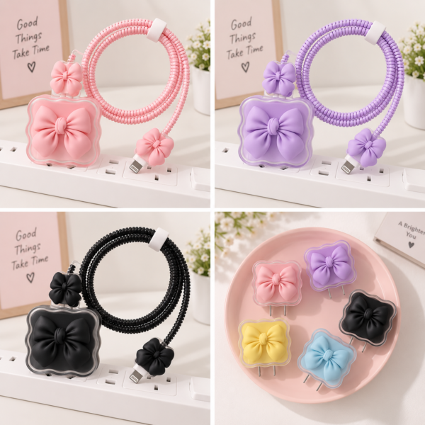 Bow iPhone Charger Cover