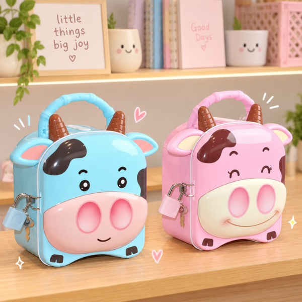 Cute Cow Design Piggy Bank