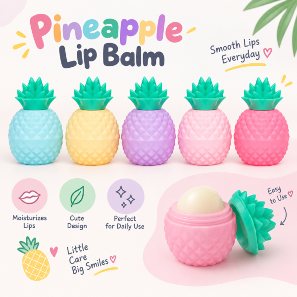 Pineapple Shaped Lip Balm