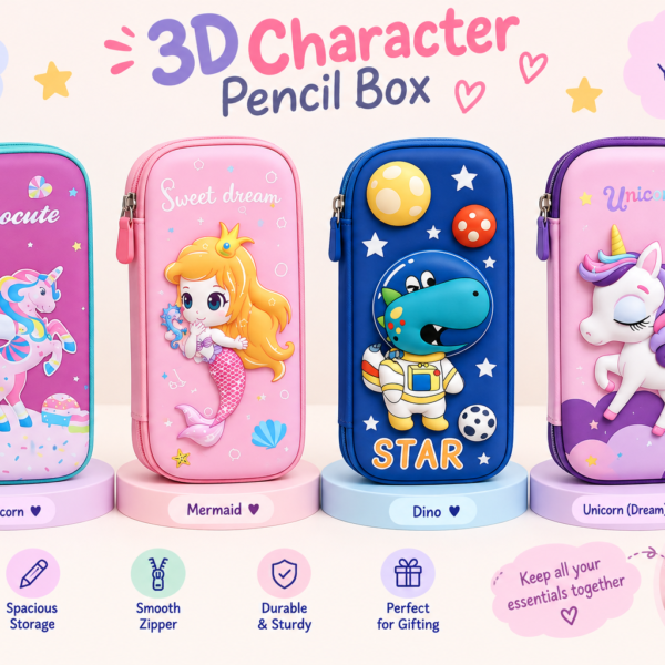 3 D Character Pencil Box