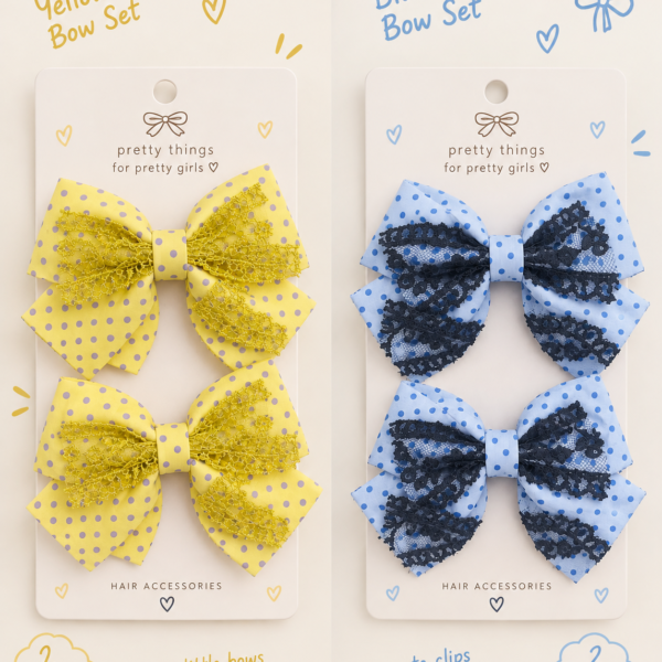 Cute Bow Hair Clips