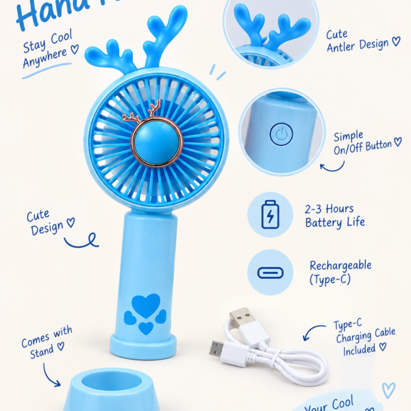 Mini Rechargeable Hand Fan