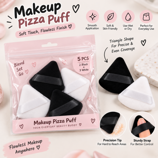 Pizza Puff Makeup Blender Set