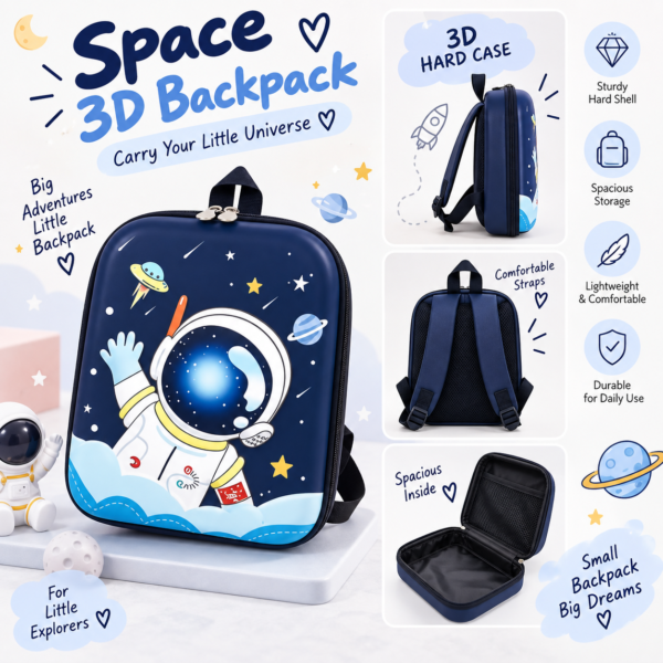 Space 3D Hardshell Backpack