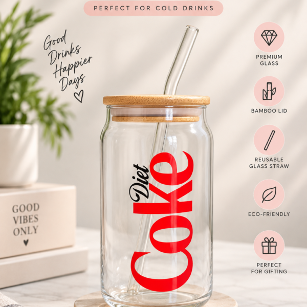 Diet Coke Glass Tumbler