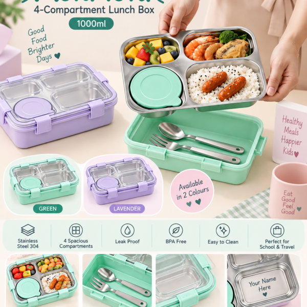 Mofu-Tofu 4 Compartment Lunch Box