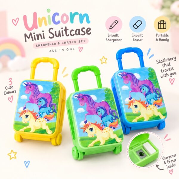 Luggage Shaped Sharpener with Eraser